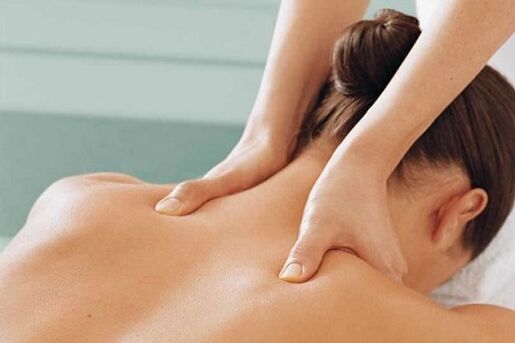 Massagem com osteocondrose cervical